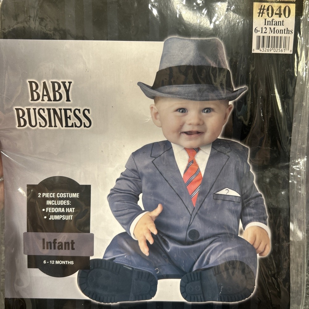 Baby Business Man Suit Costume Child Infant‎ 6-12 Months